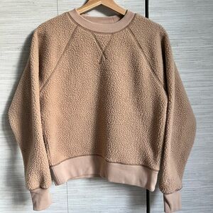 Everlane Camel Teddy Crewneck Sweater